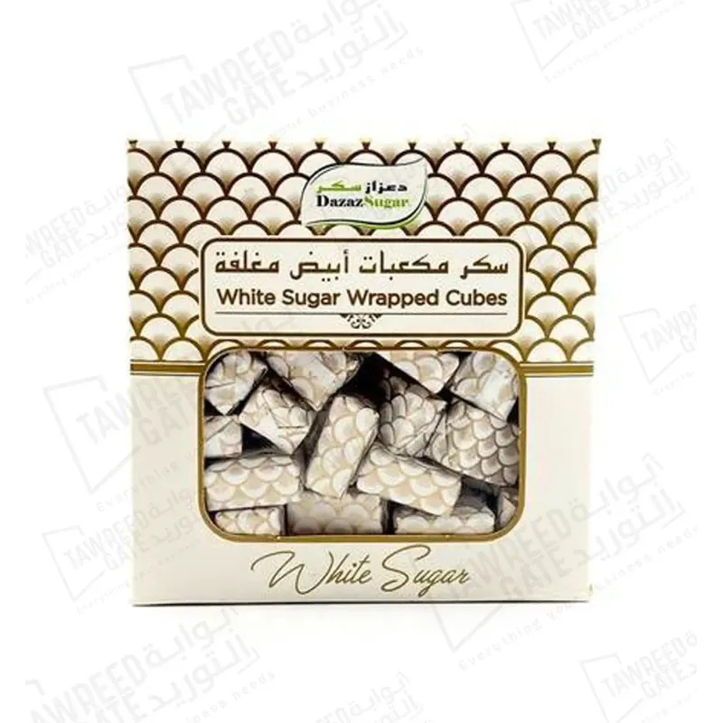 White Sugar Wrapped Cubes Dazaz 500 GRM / PKT (CTN 24 PKT)