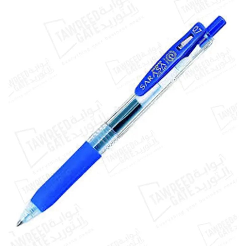 Zebra Sarasa Clip 0.7 MM Gel Ink Roller Ball Pen Blue (PKT 10 EA)