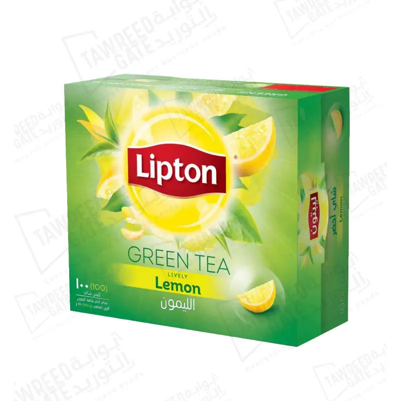 Lipton Green Tea With Lemon 100 BAG / PKT (CTN12 PKT)