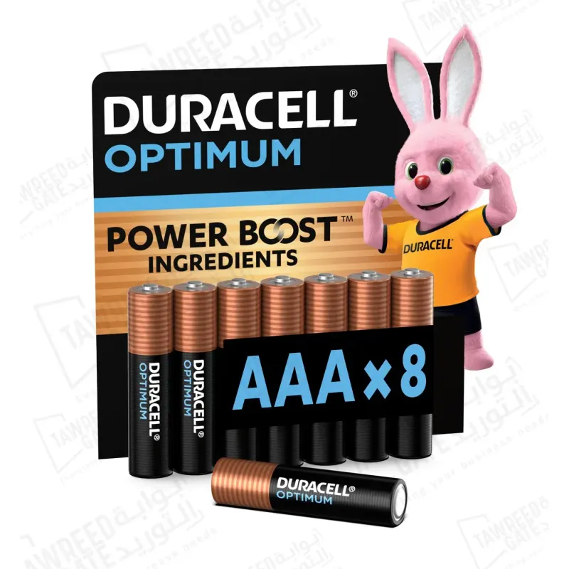Duracell Optimum AAA Battery 14.8V (PKT 8 EA)