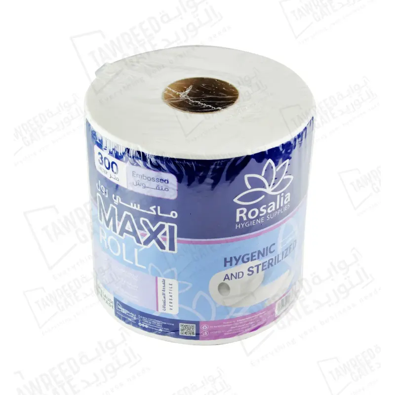 Rosalia Embossed MAXI ROLL 300 MTR (CTN 6 Roll)