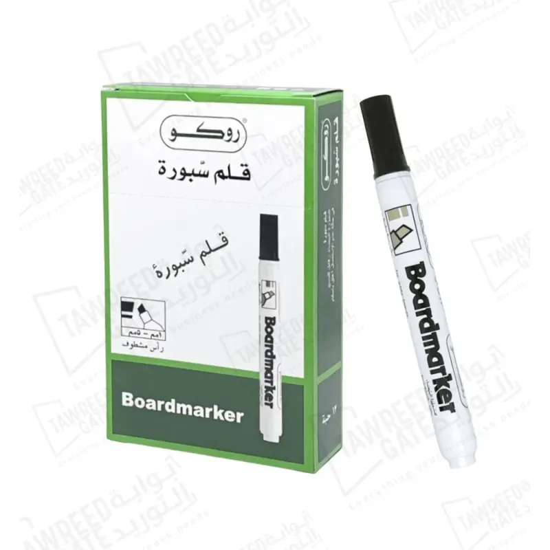 Roco Boardmarker 1 - 5 MM Chisel Tip (RQ-29003) Black (PKT 12 EA)