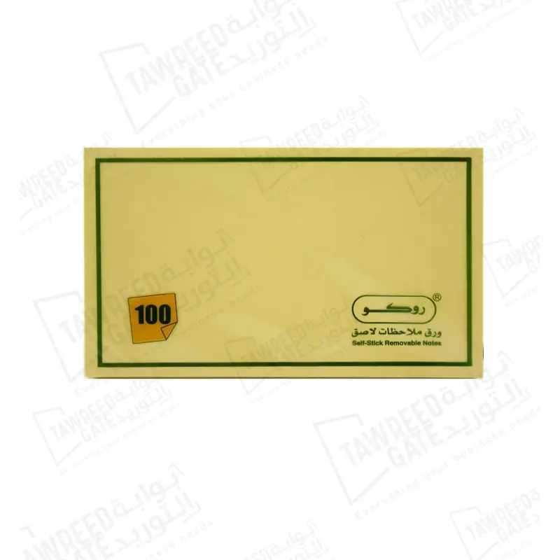 Roco Sticky Notes Size (3 x 5 Inch) 100 SH (PKT 12 EA)(CTN 144 EA)