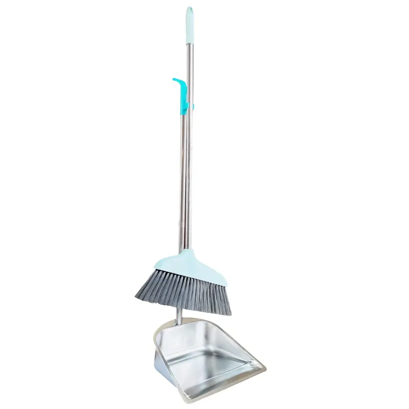 Dustpan Steel Long Handle With Brush
