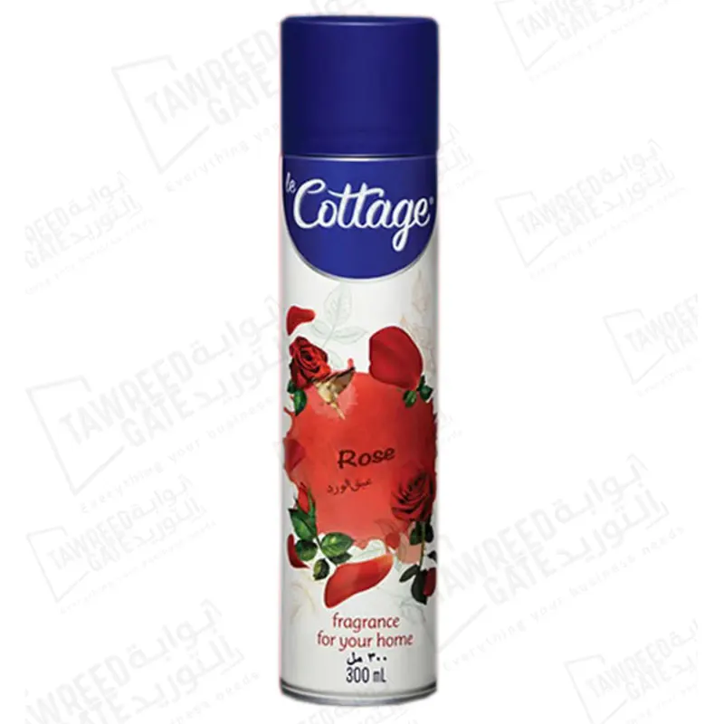 Cottage Ari Freshener Rose 300 ML (PKT 12 EA)(CTN 48 EA)