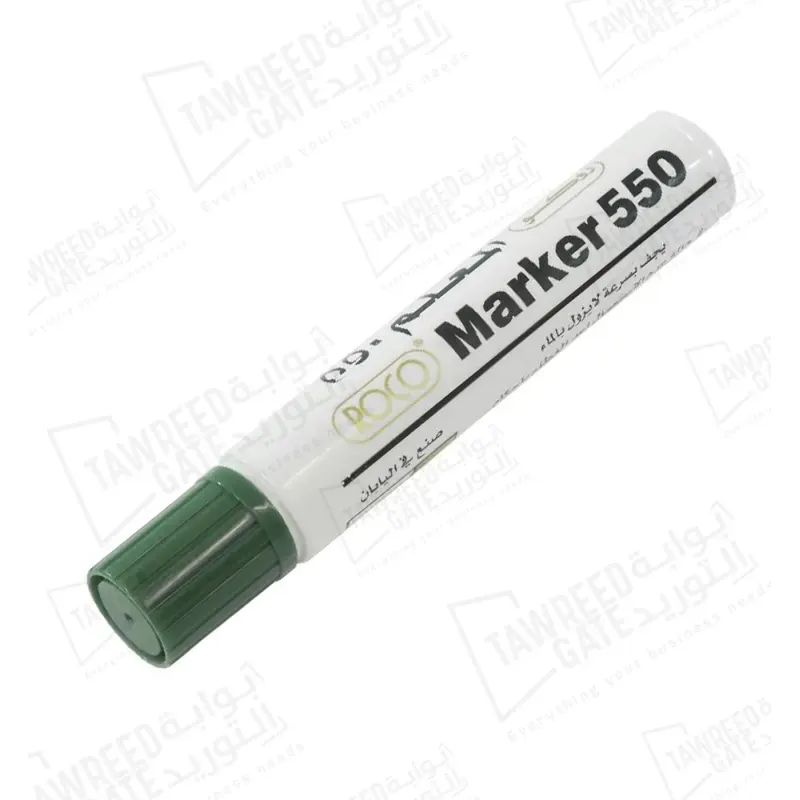Roco 550 Permanent Marker 8 - 12 MM Chisel Tip (RQ-29064) Green (PKT 12 EA)