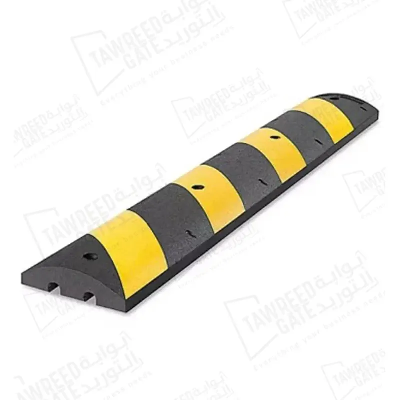 Rubber Speed Bumps Yellow & Black (L) 1 MTR (W) 30 CM (H) 6 CM