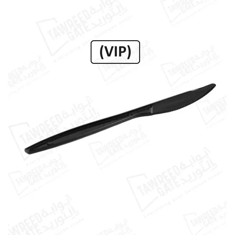 Plastic Knife Black VIP (CTN 1000 EA)