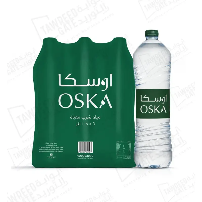اوسكا مياه 1.5 لتر 6 عبوة / كرتونة