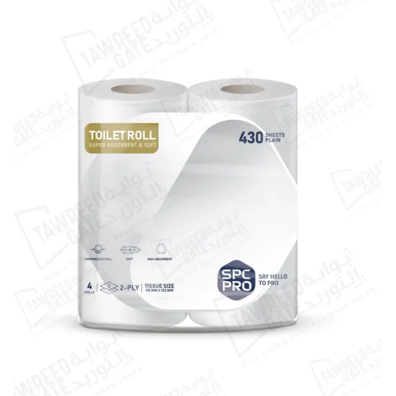 PRO TOILET ROLL (PKT 430 SH / 4 Roll)(CTN 12 PKT)