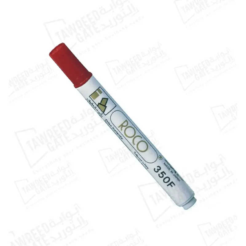 Roco F350 Permanent Marker 1 - 5 MM Chisel Tip (RQ-29025) Red (PKT 12 EA)