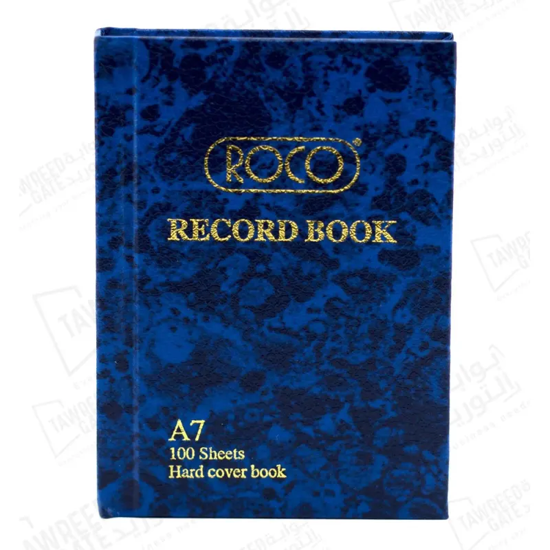 Roco Record Book Hardcover Blue Size A7 100 SH