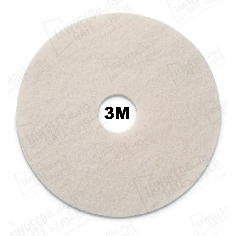 Floor Cleaning Pad 3M 17-inch White (CTN 5 EA)