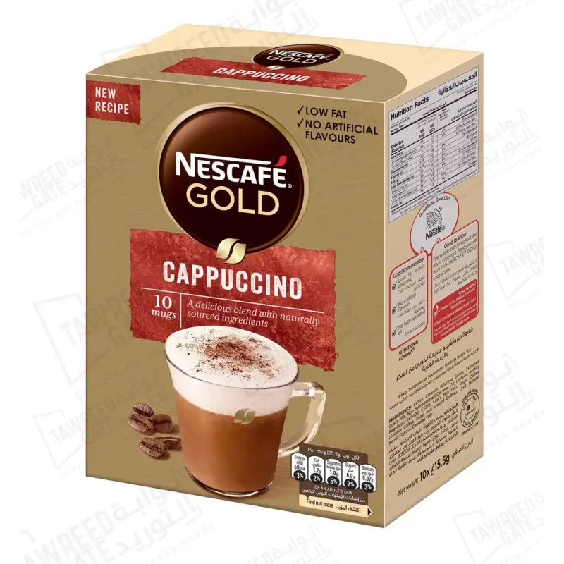 Nescafe Gold Cappuccino Coffee Mix 15.5 GRM (PKT 10 Sticks)(CTN 10PKT)