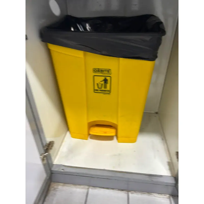 Dust Bin Plastic Center Pedal 50LTR Yellow