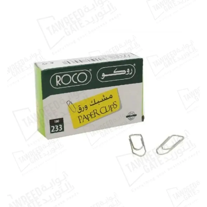 Silver Paper Clips 32 MM Medium(No 233)(RQ-22532)(Box 100 EA)(PKT 10 Box)