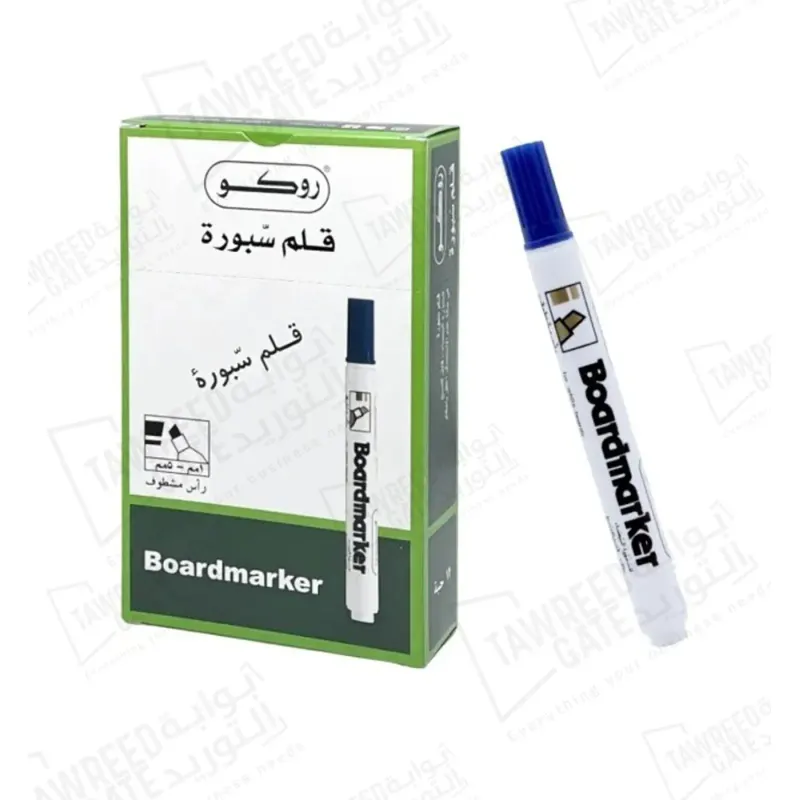 Roco Boardmarker 1 - 5 MM Chisel Tip (RQ-29002) Blue (PKT 12 EA)