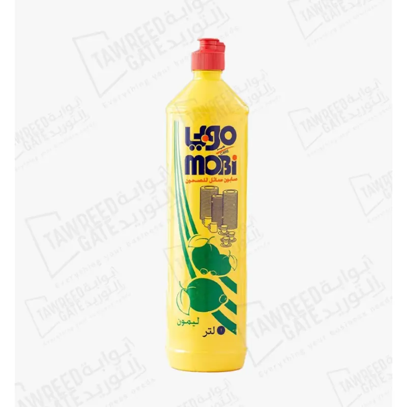 Mobi Dish Washing Liquid Lemon 1 LTR (CTN 12 EA)