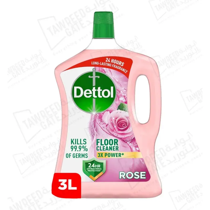 Dettol Floor Cleaner Rose 3 LTR (CTN 4 EA)