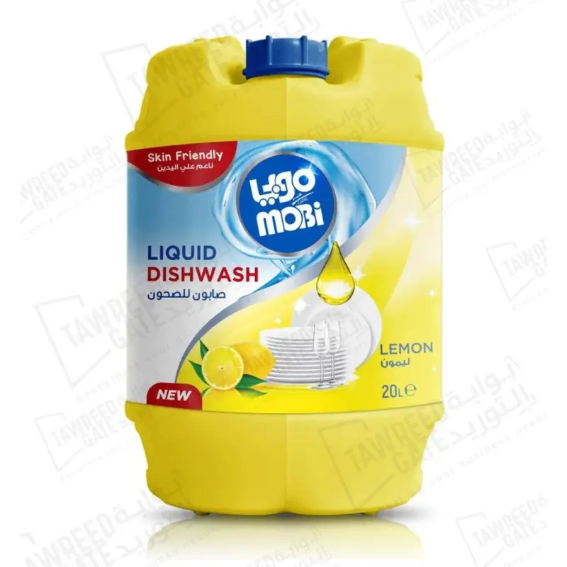Mobi Dish Washing Liquid Lemon (Gallon 20 LTR)