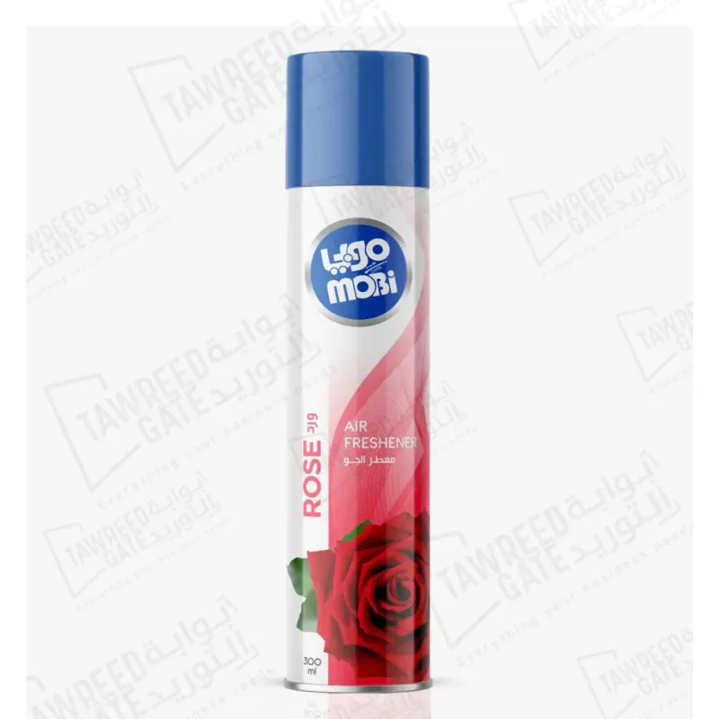 موبي معطر جو ورد 300 مل (الباكيت 12 عبوة)(كرتونة 48 عبوة)