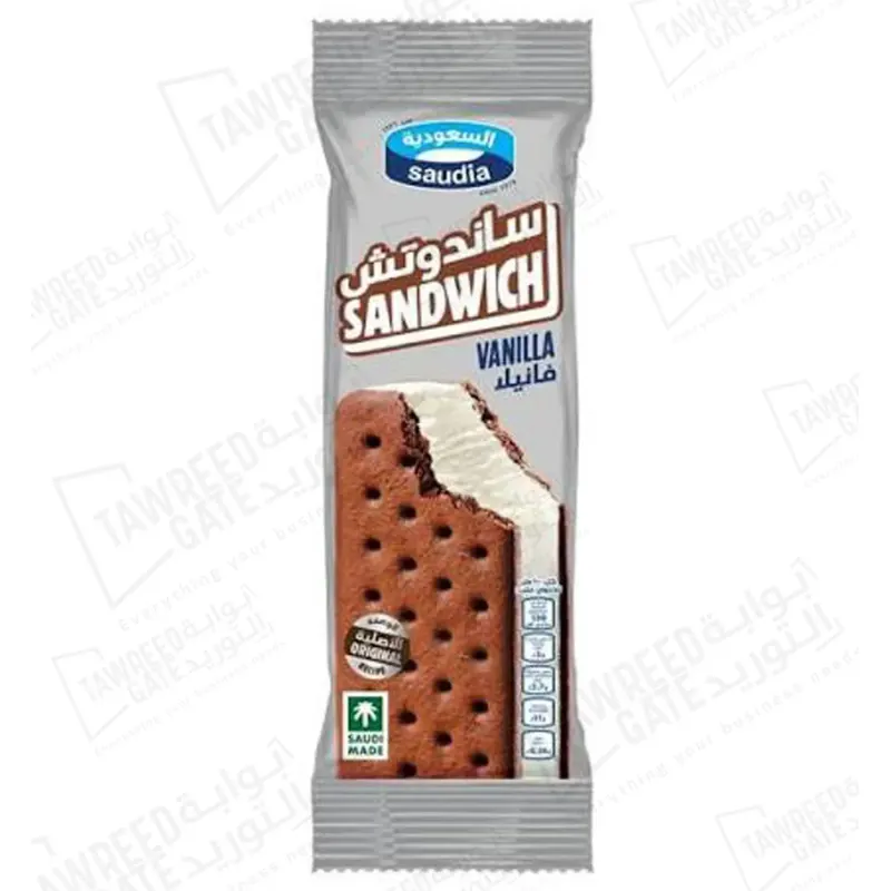 Saudi Ice Cream Vanilla Sandwich (CTN 24 EA)