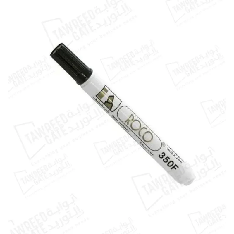 Roco F350 Permanent Marker 1 - 5 MM Chisel Tip (RQ-29023) Black (PKT 12 EA)