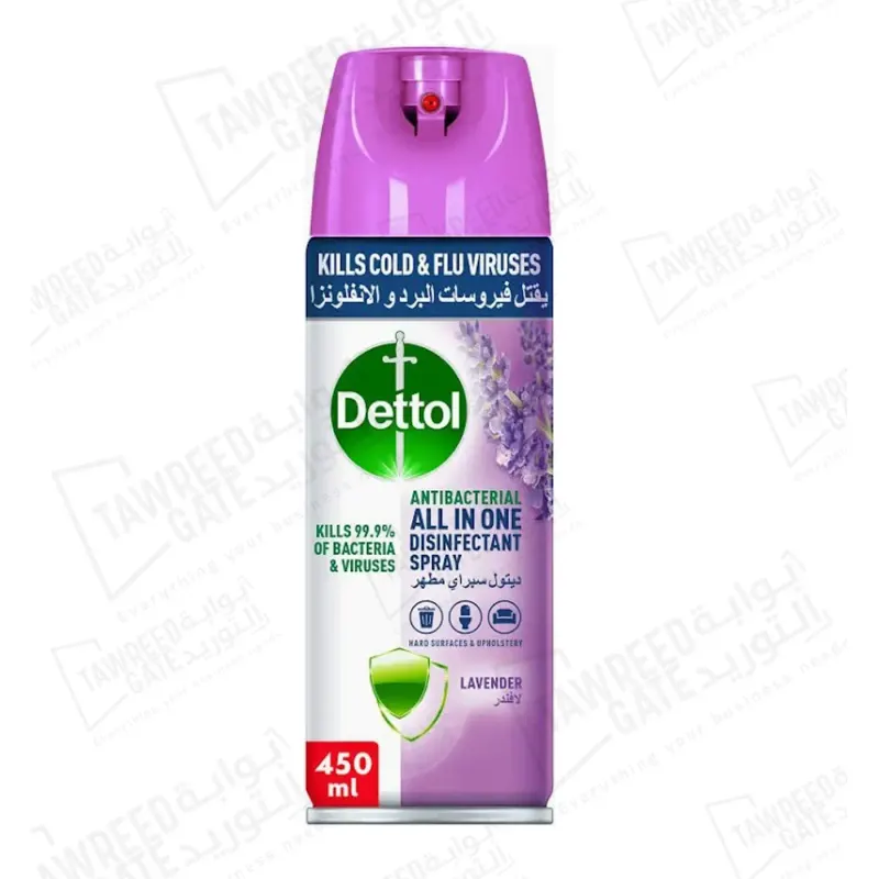Dettol Antibacterial Antiseptic Spray 450 ML (CTN 12 EA)