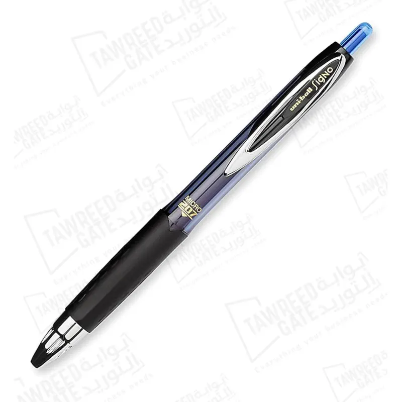 UNI- BALL Signo 207 - 0.7 MM Gel Ink Roller Blue (PKT 12 EA)